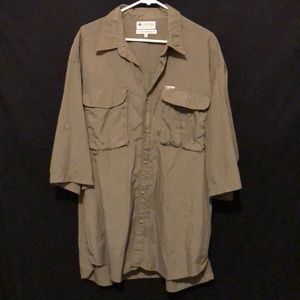 Men’s Columbia XXL Short Sleeve Button Down. Sportswear. VGUC